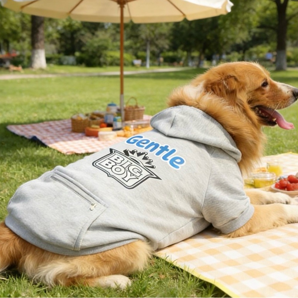 Light Gray Dog Hoodie